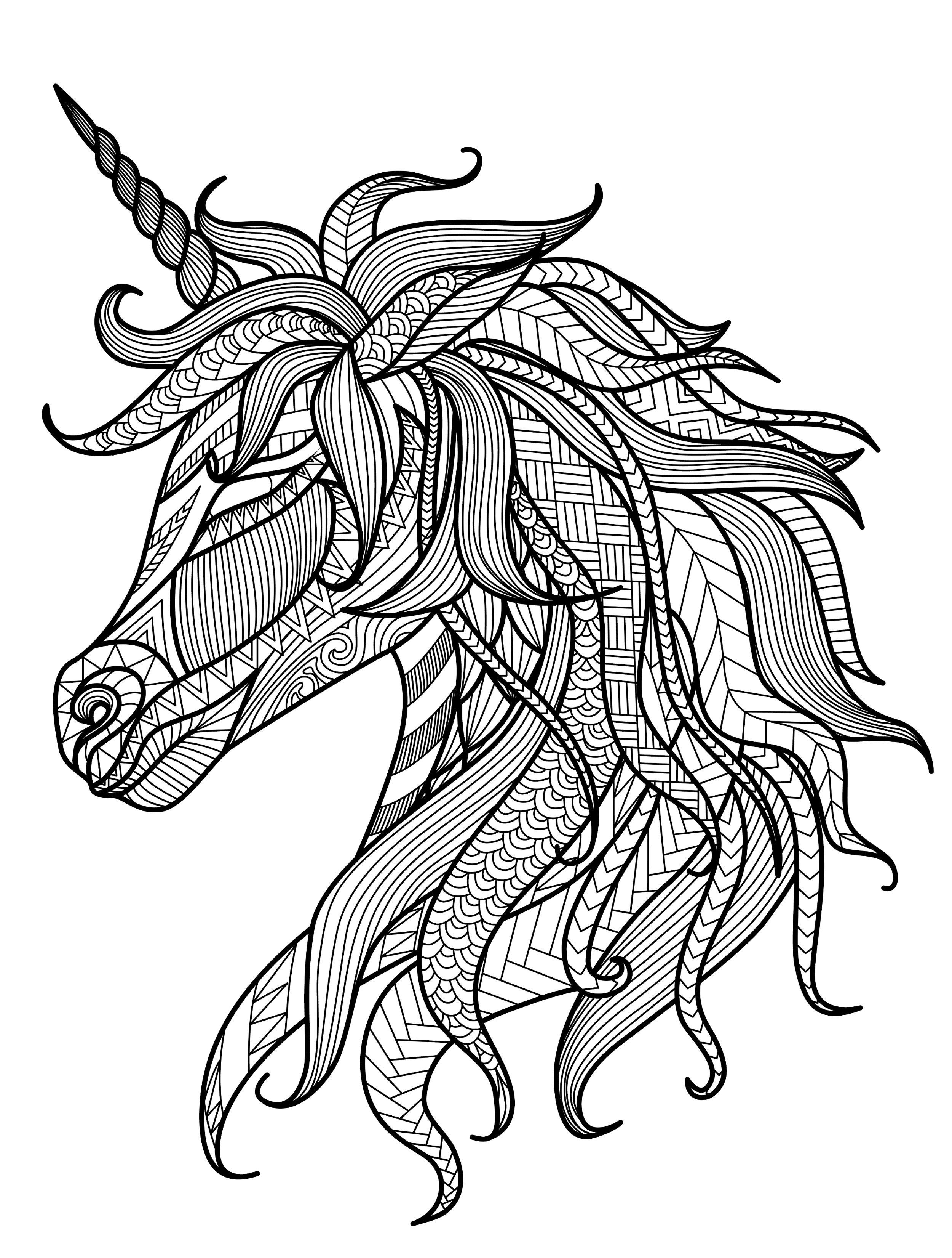 31 Free Unicorn Coloring Pages Printable 20