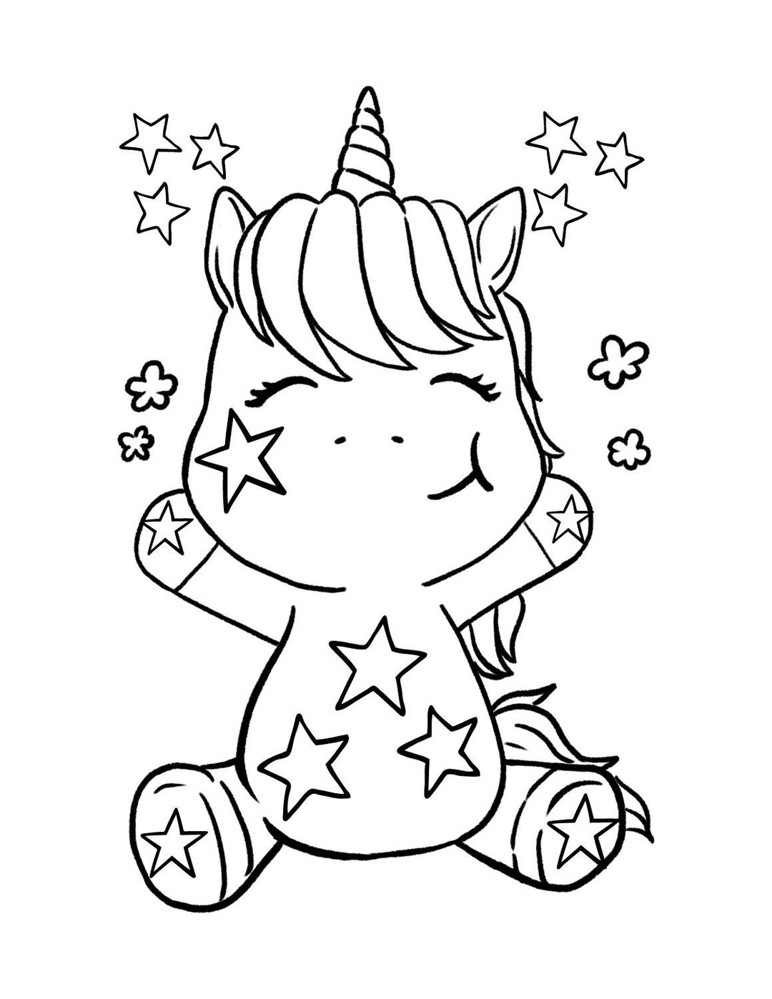 31 Free Unicorn Coloring Pages Printable 21