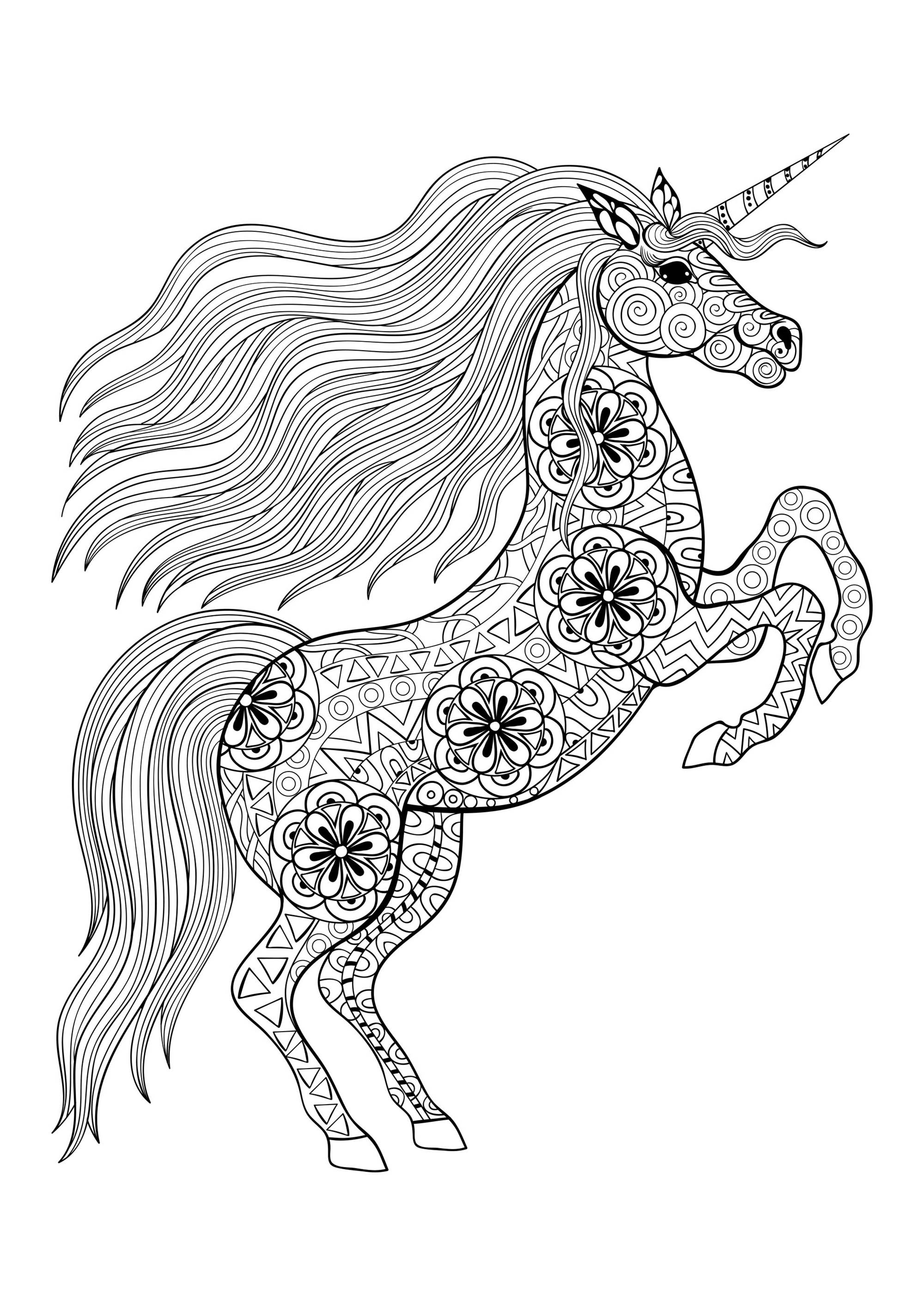 31 Free Unicorn Coloring Pages Printable 25