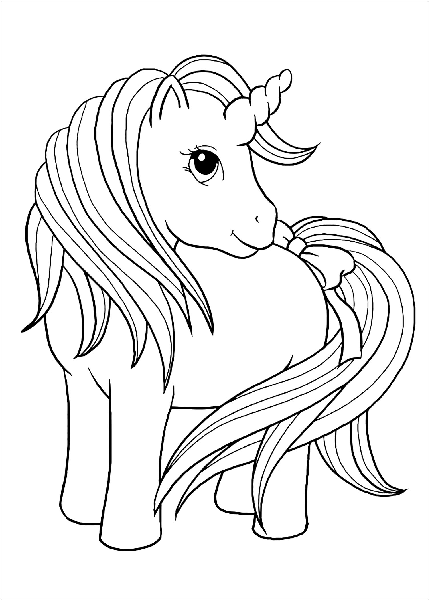 31 Free Unicorn Coloring Pages Printable 26