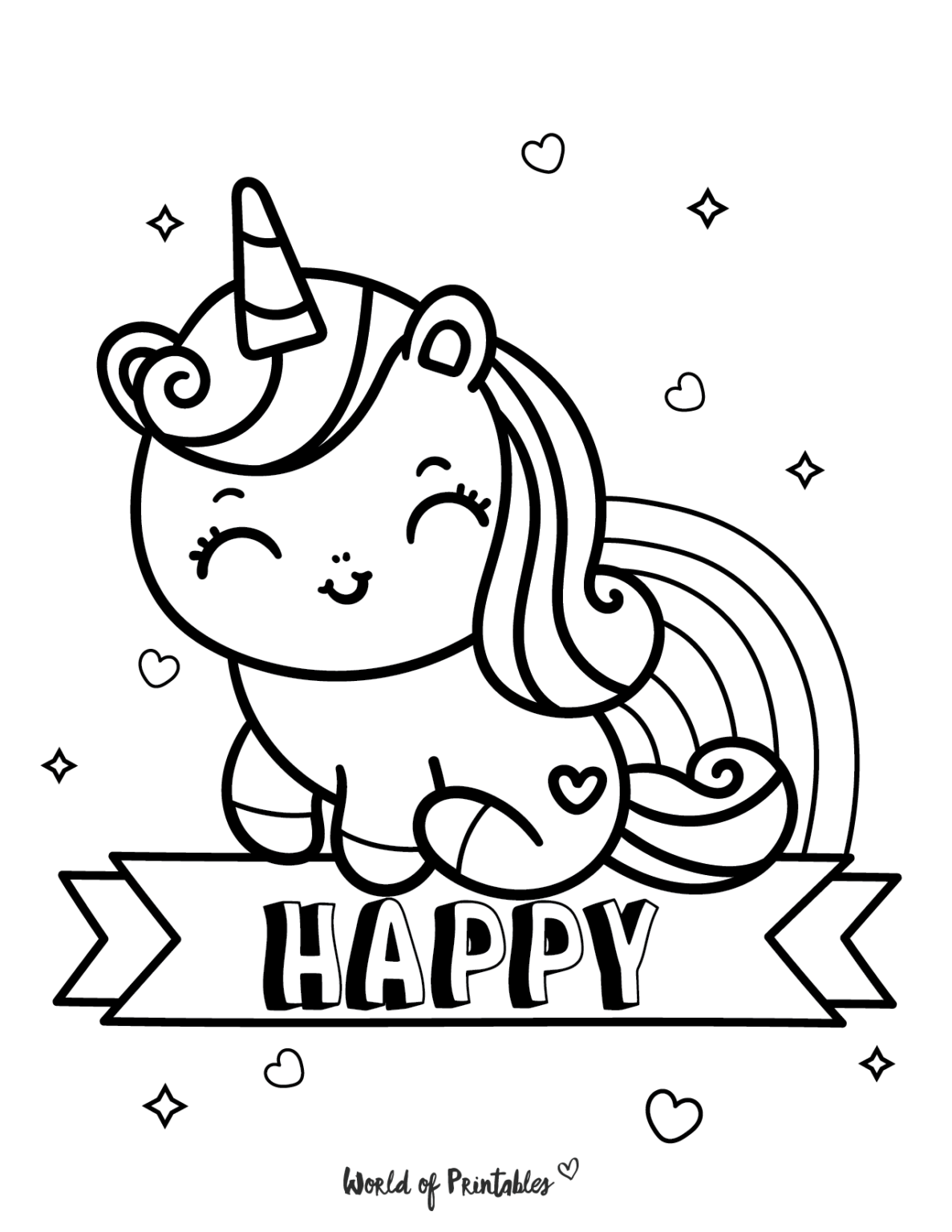 31 Free Unicorn Coloring Pages Printable 27