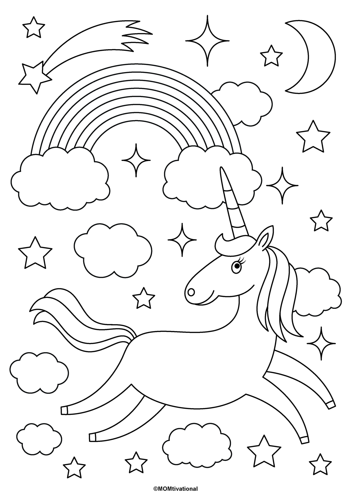 31 Free Unicorn Coloring Pages Printable 28