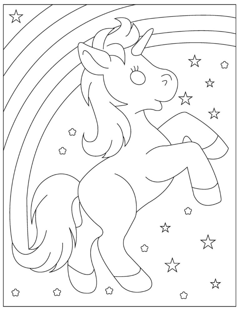 31 Free Unicorn Coloring Pages Printable 29