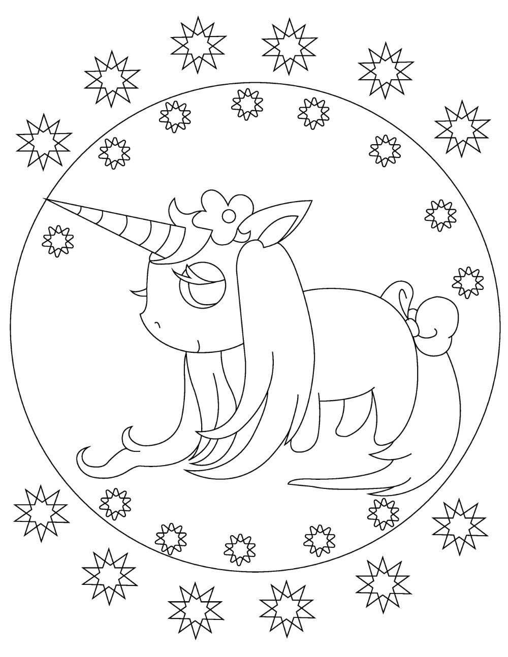 31 Free Unicorn Coloring Pages Printable 35