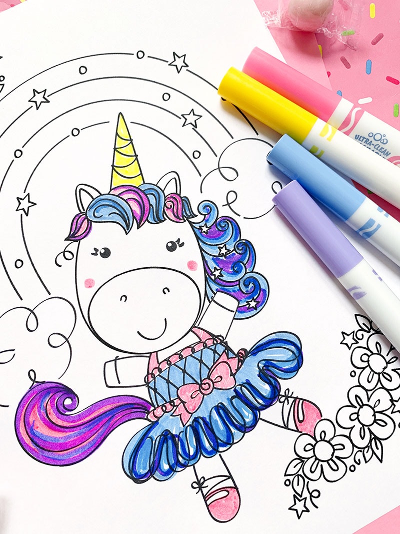 31 Free Unicorn Coloring Pages Printable 6