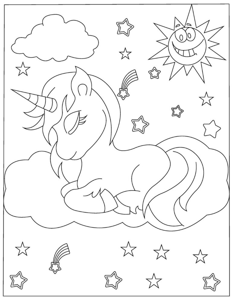 31 Free Unicorn Coloring Pages Printable 7