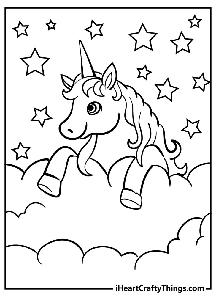 31 Free Unicorn Coloring Pages Printable 8