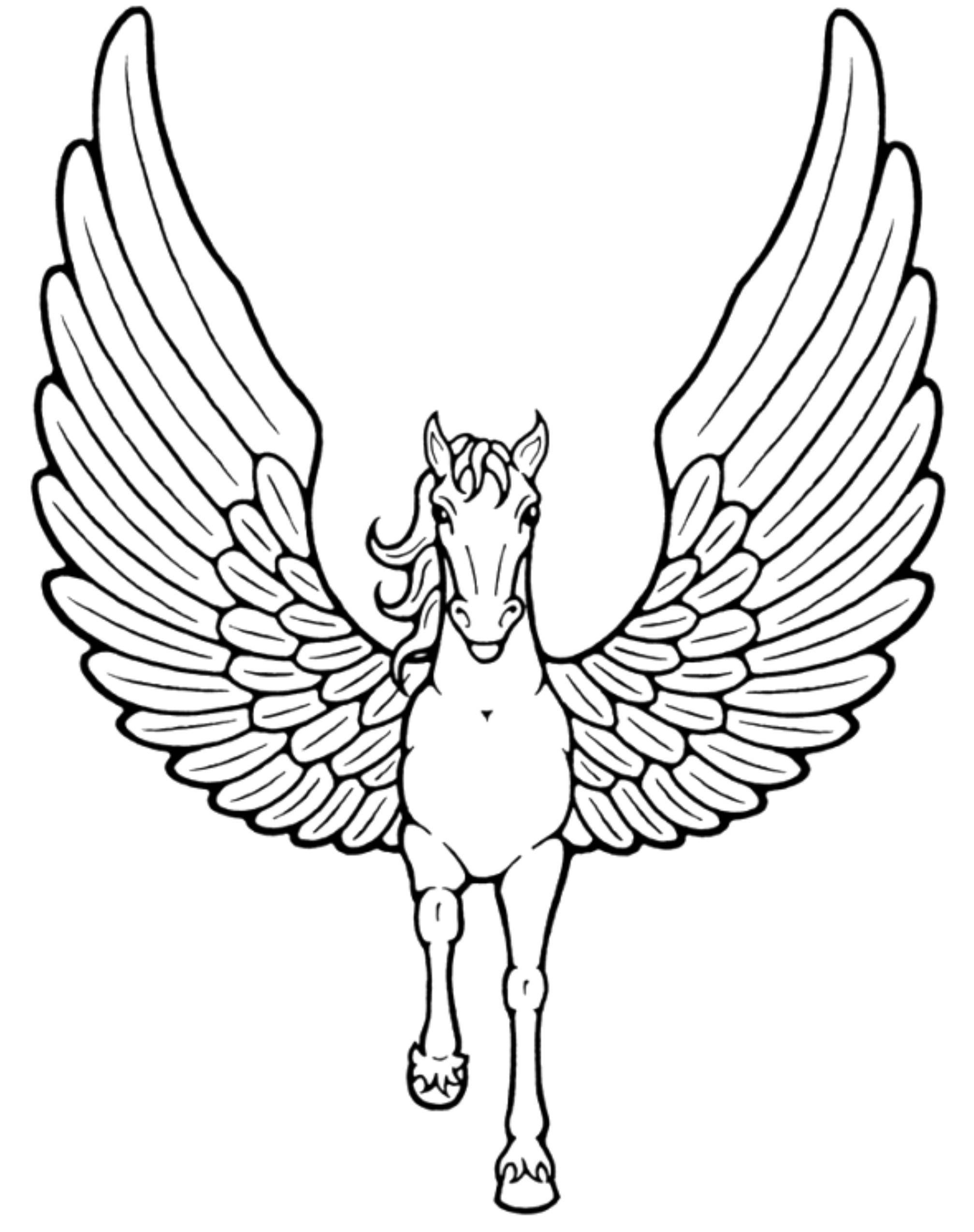 31 Free Unicorn Coloring Pages Printable 9