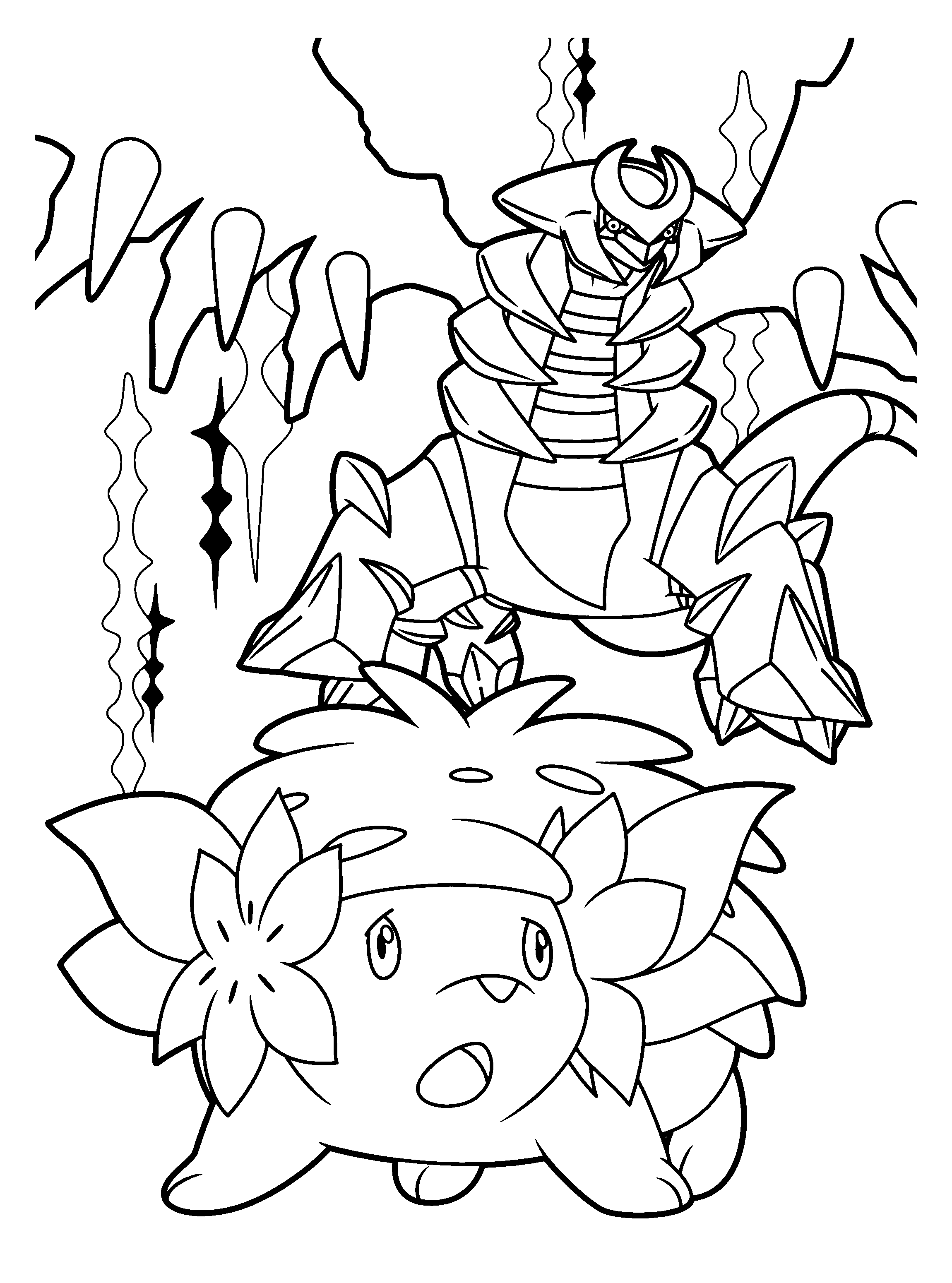 31 Legendary Giratina in Altered Form Coloring Pages Printable 10