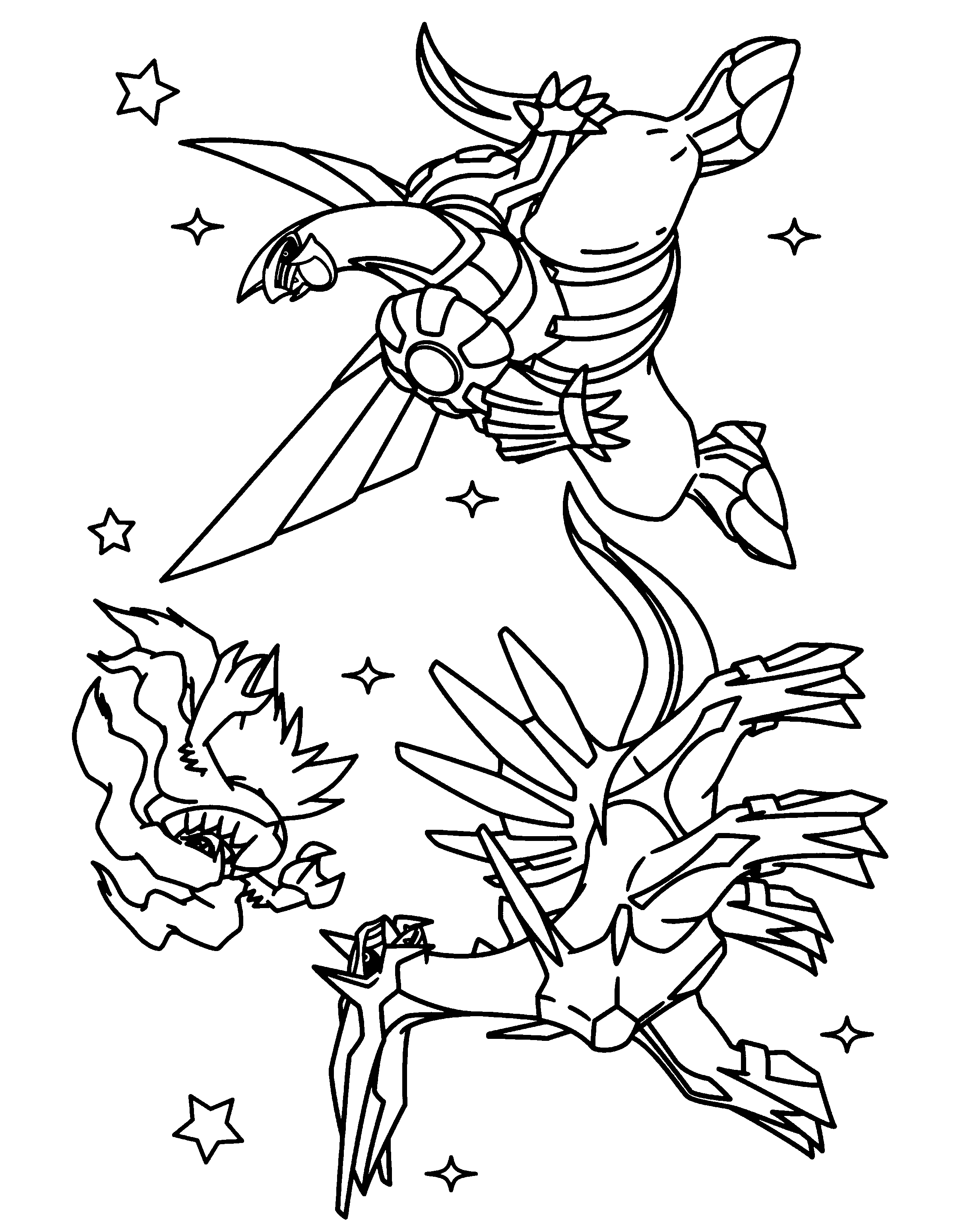 31 Legendary Giratina in Altered Form Coloring Pages Printable 23