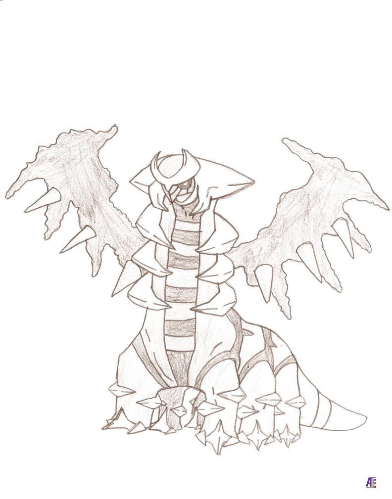 31 Legendary Giratina in Altered Form Coloring Pages Printable 3