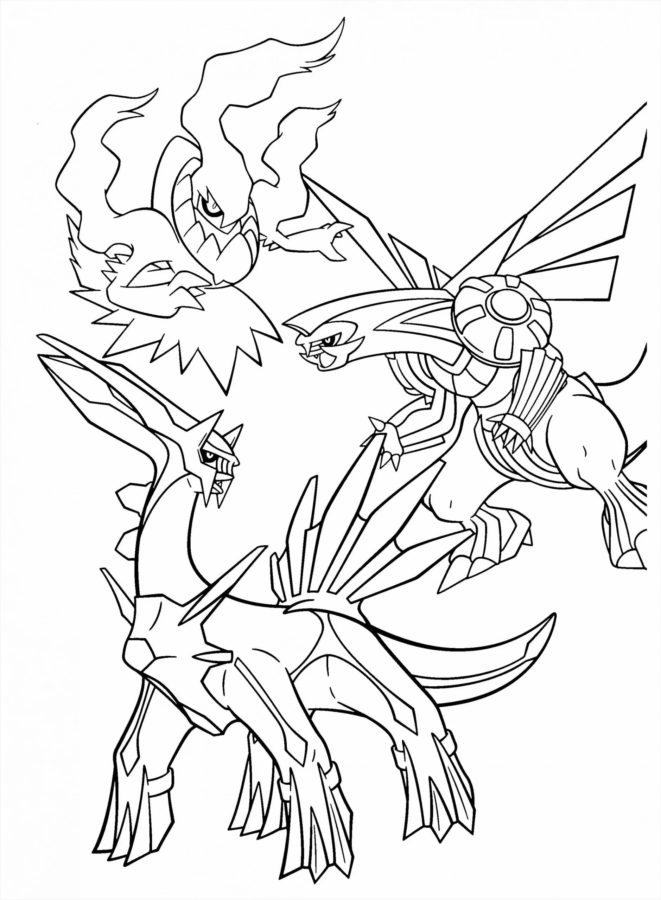 31 Legendary Giratina in Altered Form Coloring Pages Printable 6