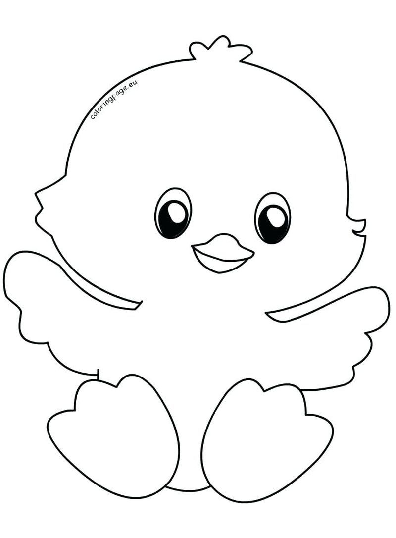 32 Adorable Chick Coloring Page Printable 15