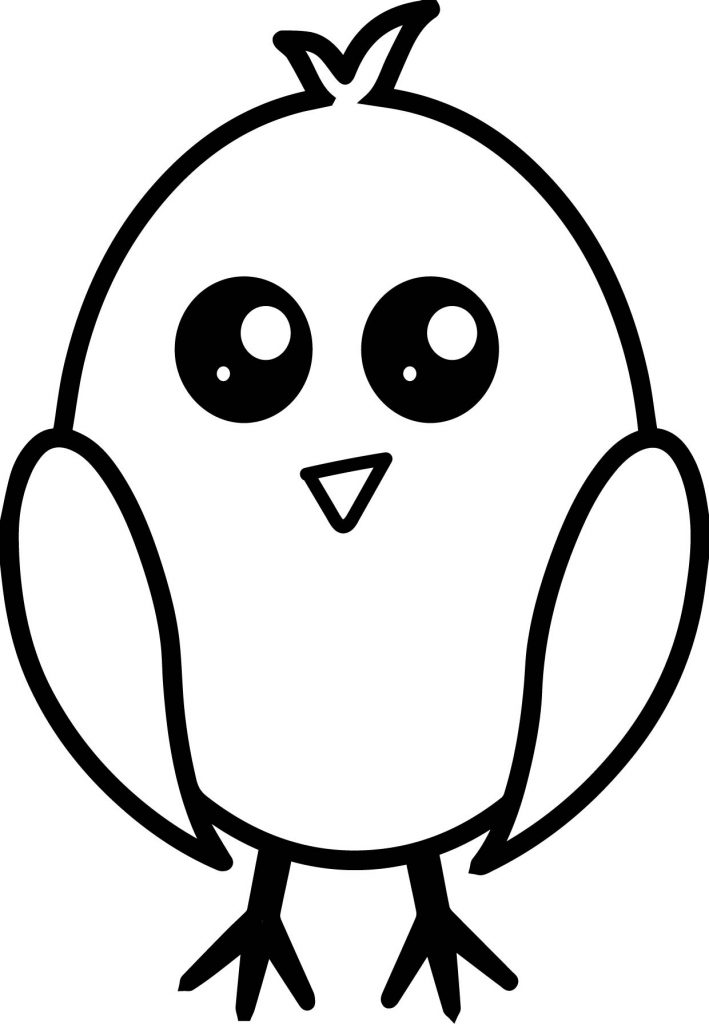 32 Adorable Chick Coloring Page Printable 2