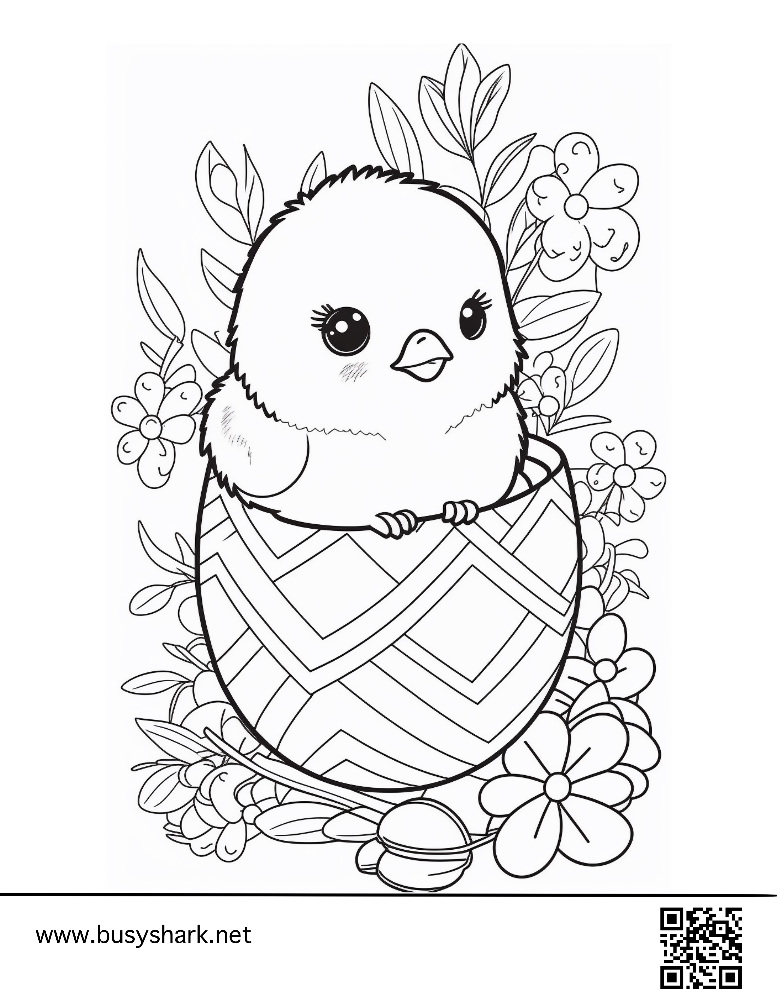 32 Adorable Chick Coloring Page Printable 25