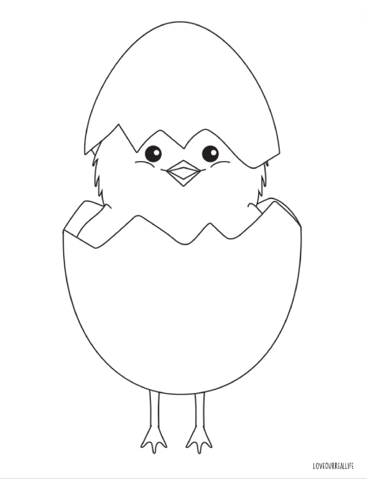 32 Adorable Chick Coloring Page Printable 27