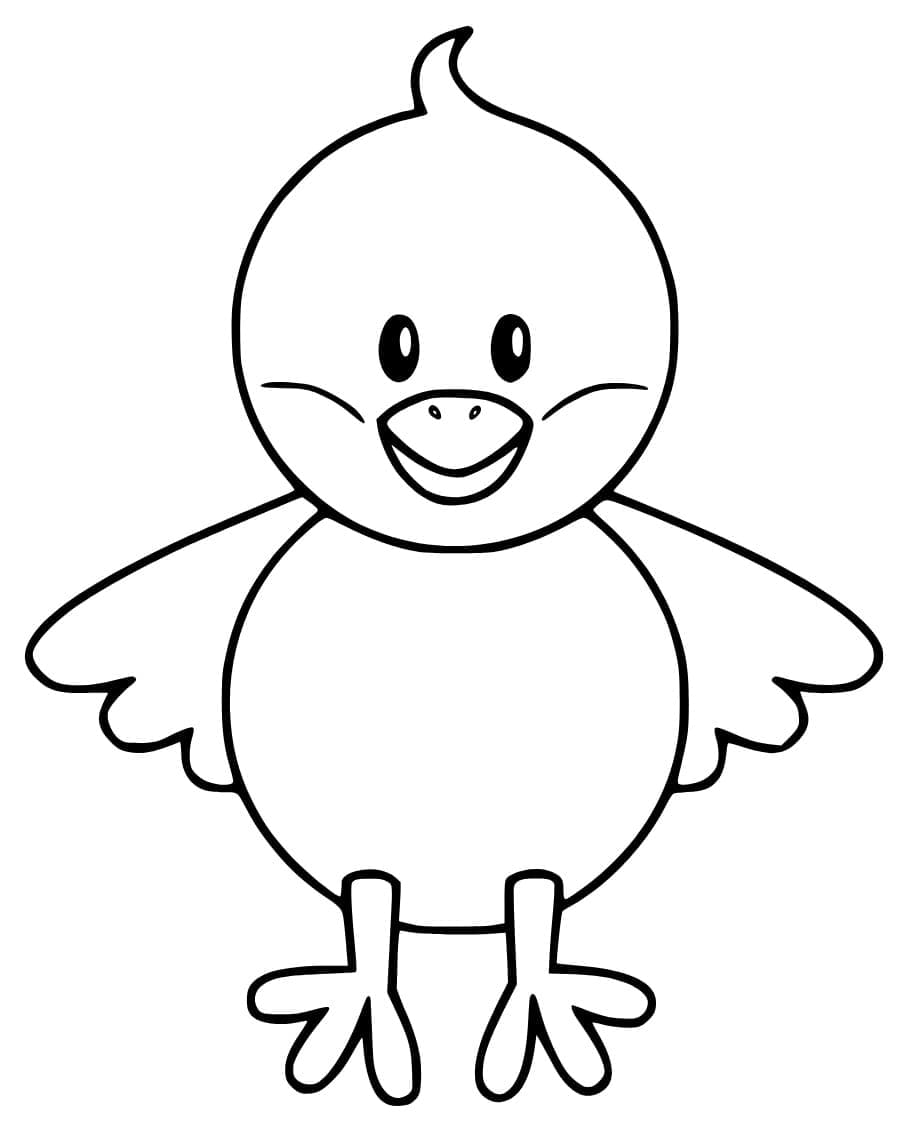 32 Adorable Chick Coloring Page Printable 7