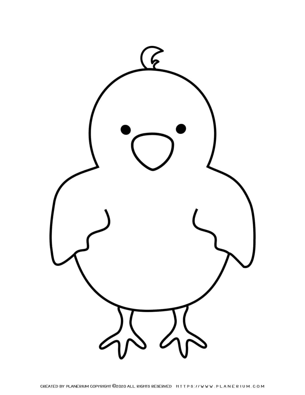 32 Adorable Chick Coloring Page Printable 8