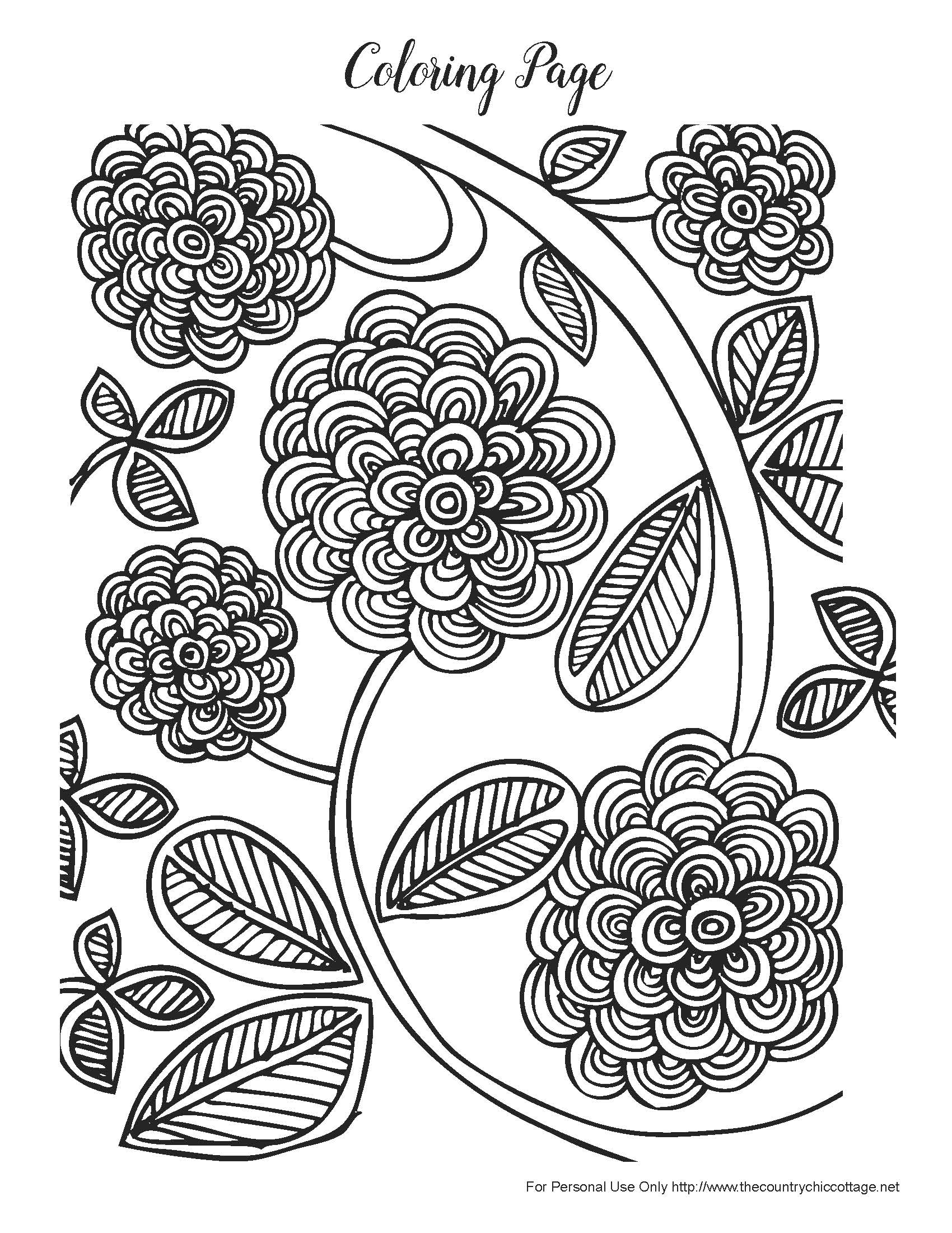 32 Adult Stress Coloring Pages Printable 24