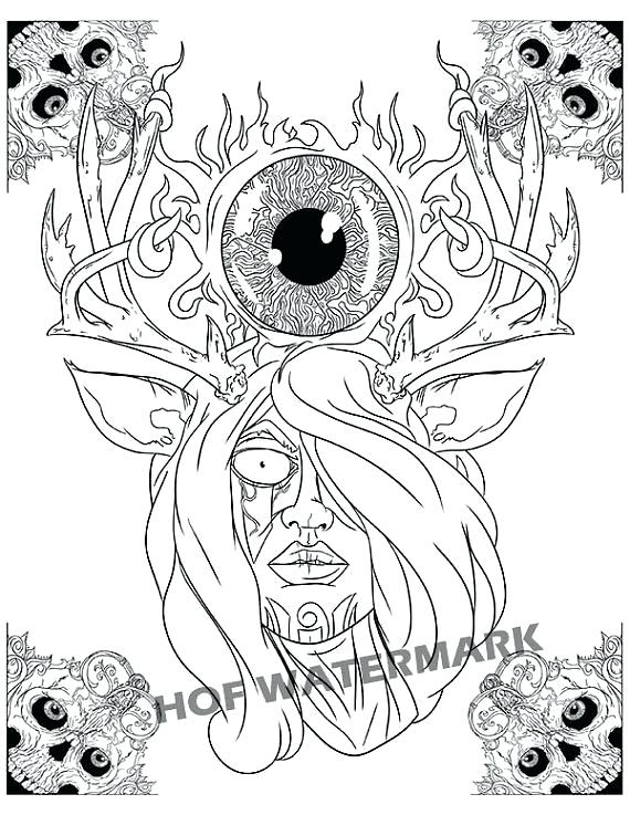 32 Creepy Christmas Coloring Pages Printable 13