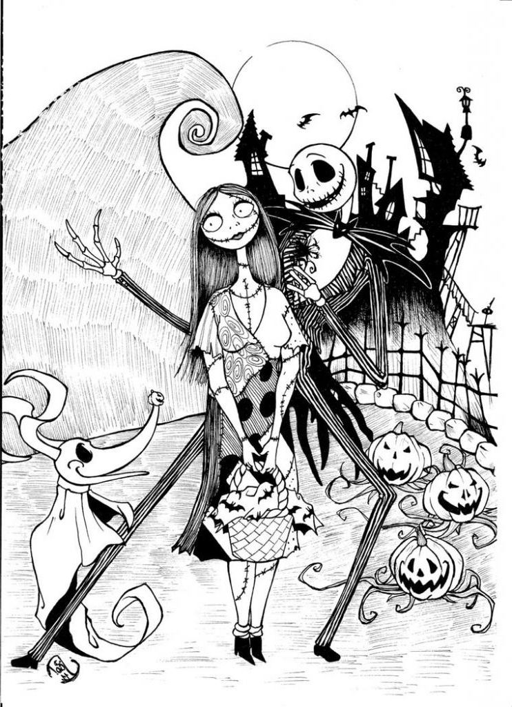 32 Creepy Christmas Coloring Pages Printable 18