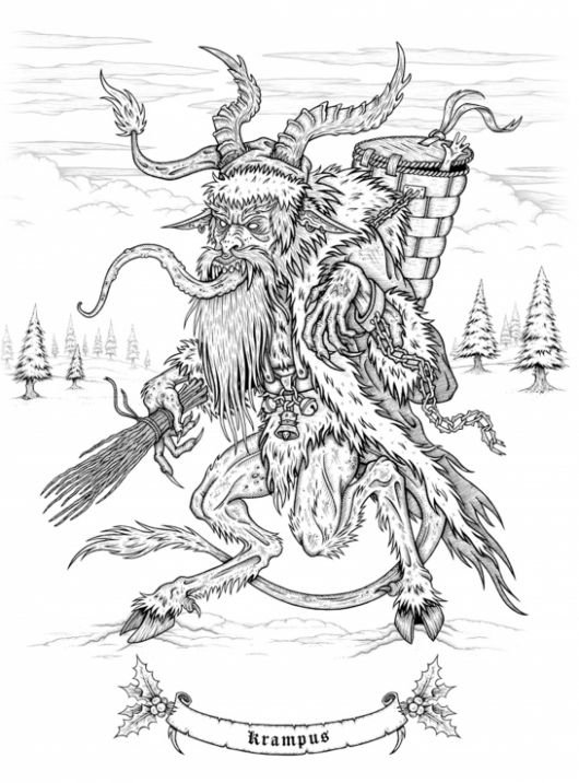 32 Creepy Christmas Coloring Pages Printable 24