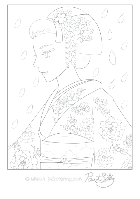 free japanese coloring pages printable jpg