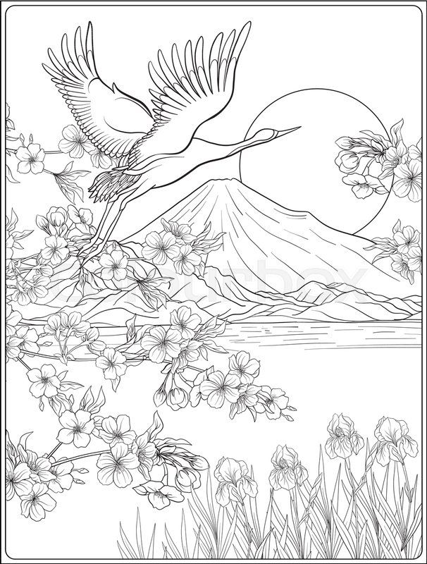 free japanese coloring pages printable jpg