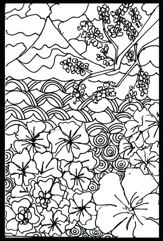 32 Free Japanese Coloring Pages Printable 2