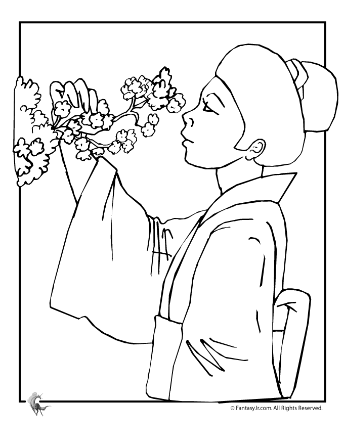 32 Free Japanese Coloring Pages Printable 21