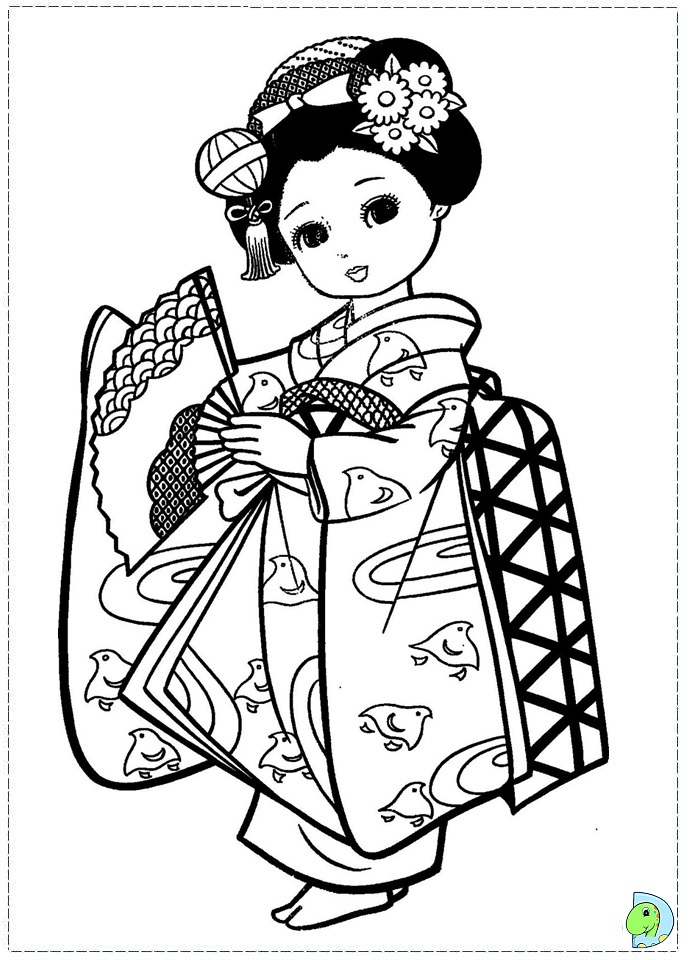 32 Free Japanese Coloring Pages Printable 23