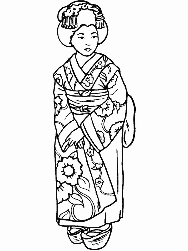 32 Free Japanese Coloring Pages Printable 25