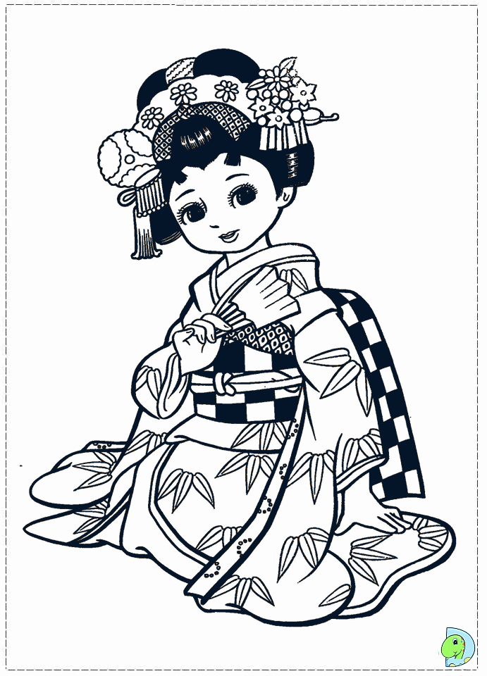 32 Free Japanese Coloring Pages Printable 27