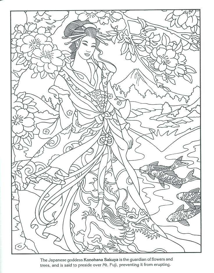 32 Free Japanese Coloring Pages Printable 28