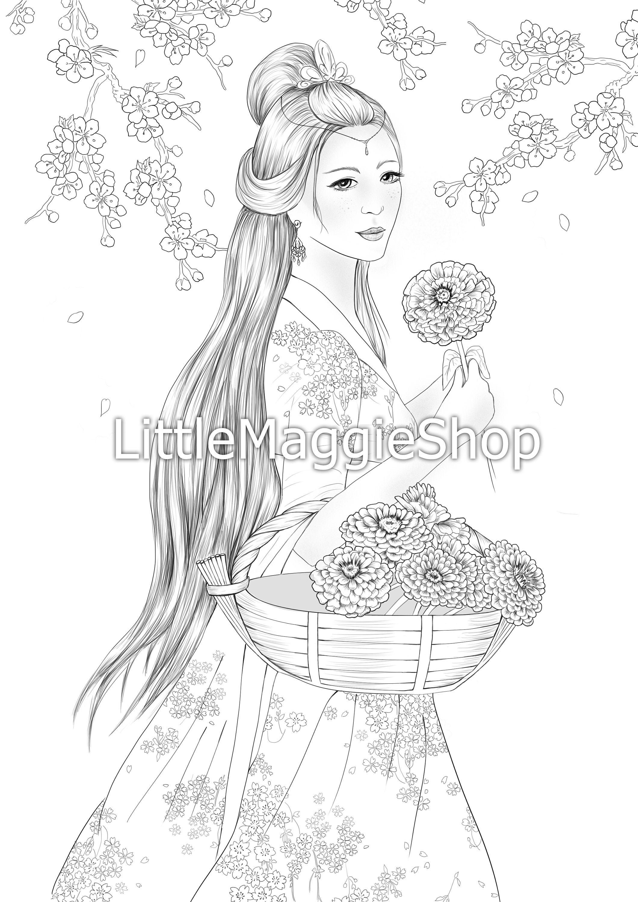 free japanese coloring pages printable jpg