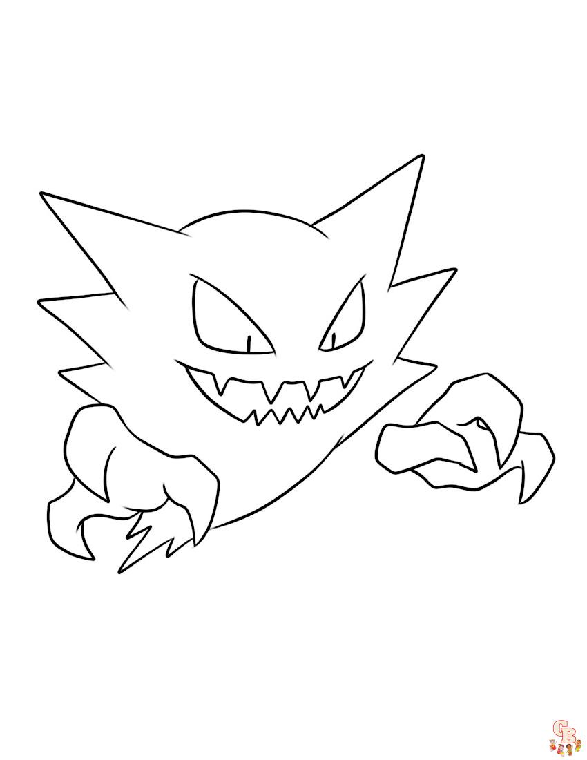 32 Ghostly Haunter Coloring Page Printable 15