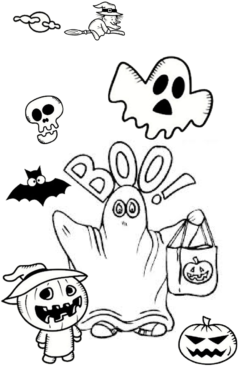 32 Ghostly Haunter Coloring Page Printable 22