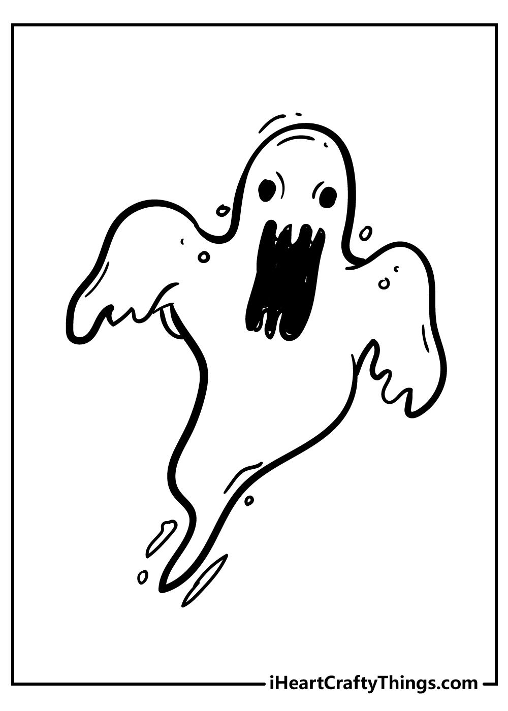 32 Ghostly Haunter Coloring Page Printable 25