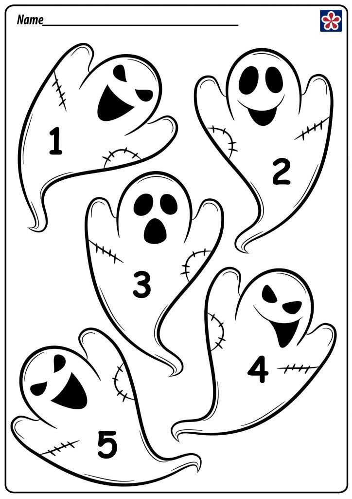 32 Ghostly Haunter Coloring Page Printable 27