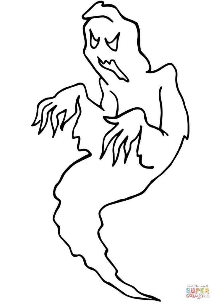 32 Ghostly Haunter Coloring Page Printable 31