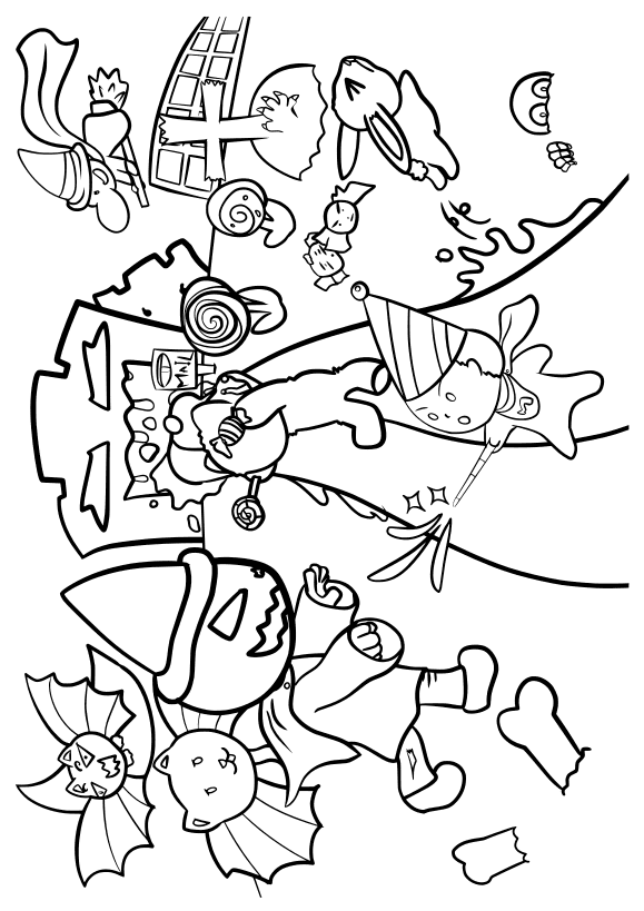 32 Ghostly Haunter Coloring Page Printable 35