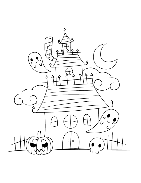 32 Ghostly Haunter Coloring Page Printable 6