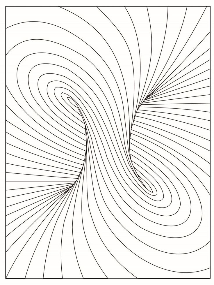 32 Optical Illusions Coloring Pages Printable 26