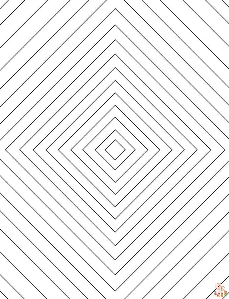 32 Optical Illusions Coloring Pages Printable 31