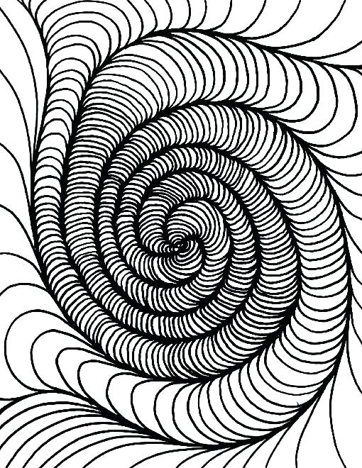 32 Optical Illusions Coloring Pages Printable 32