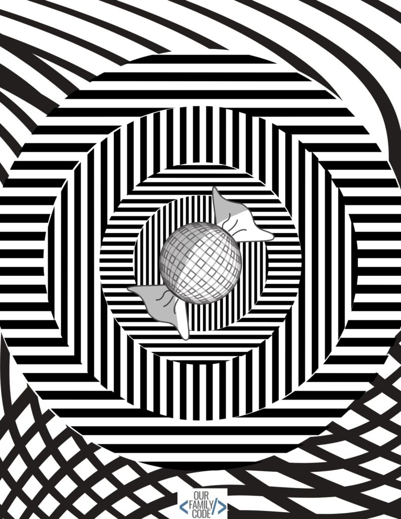 32 Optical Illusions Coloring Pages Printable 33