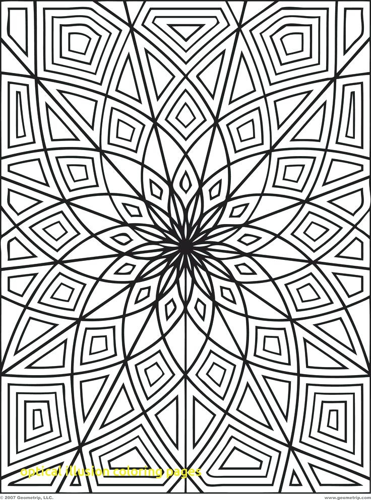 32 Optical Illusions Coloring Pages Printable 7