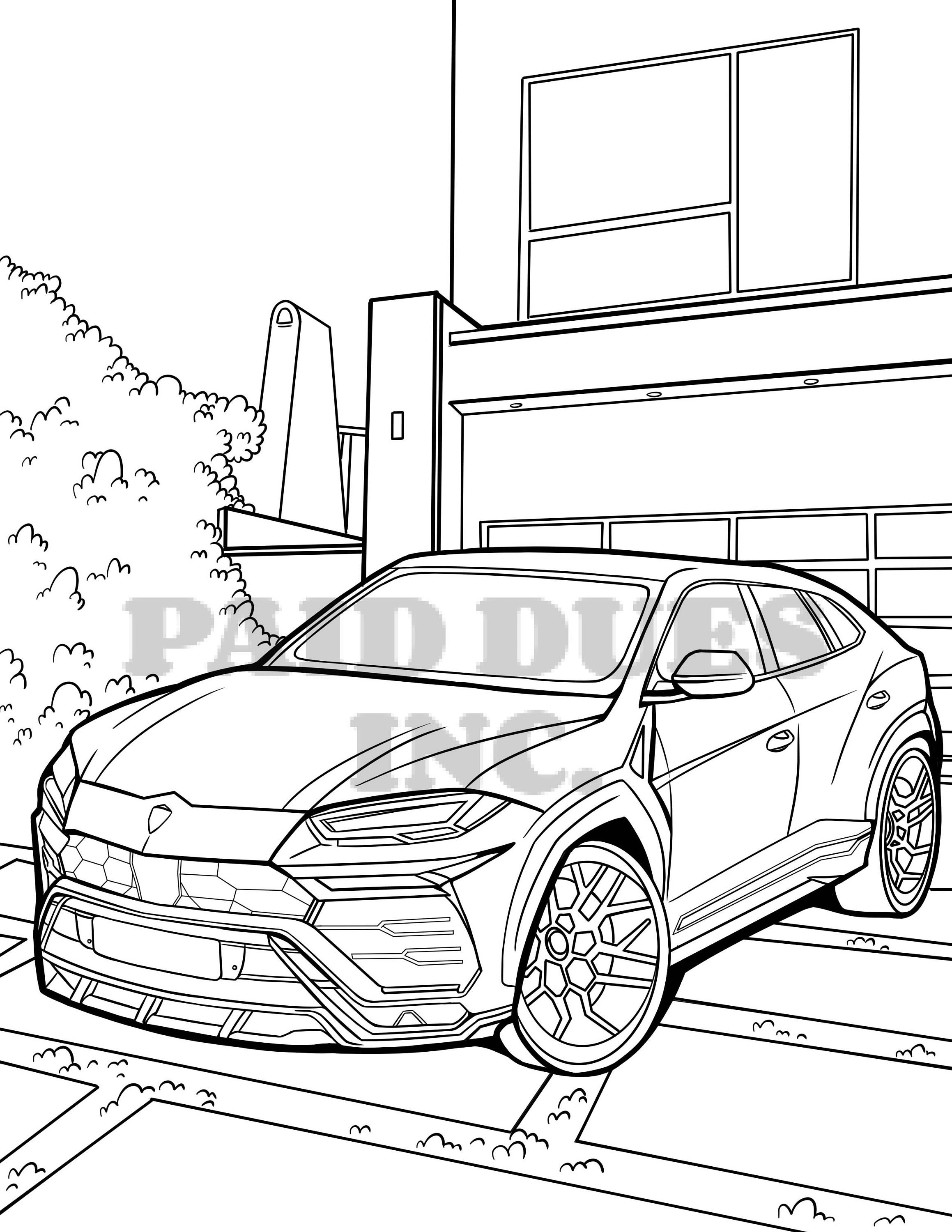 32 Sleek Lamborghini Urus Coloring Pages Printable 1