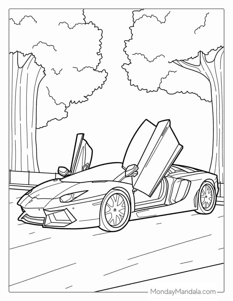 32 Sleek Lamborghini Urus Coloring Pages Printable 2