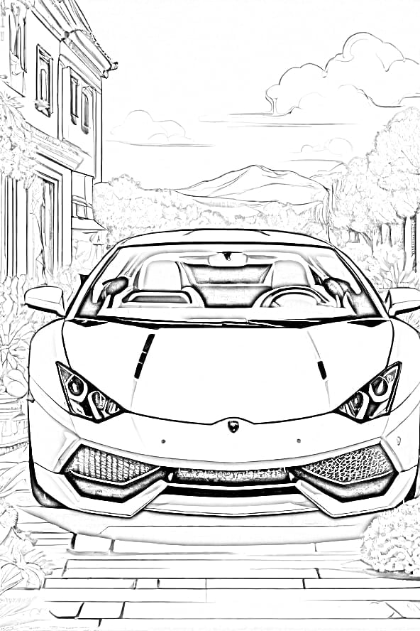 32 Sleek Lamborghini Urus Coloring Pages Printable 25